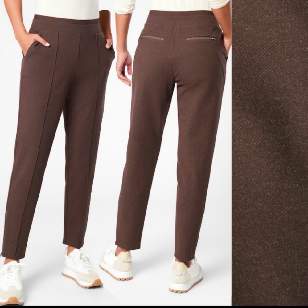 Athleta Venice heathered pintuck pant in large petite LP